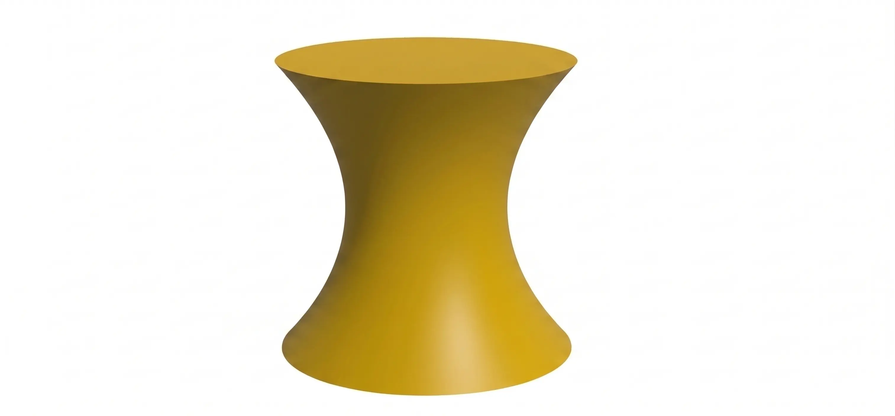 Exaggerated example of the deformation of the cylinder. In practice this would be much more discreet.